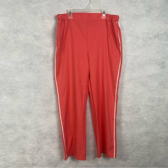 Contact New York Tracksuit Set Jacket Pants Medium Coral Pink 90s Activewear - Picture 11 of 16